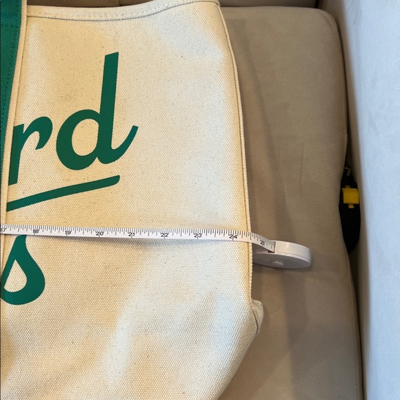 Vineyard Vines Cream Tote with Green Accents - Picture 9 of 10